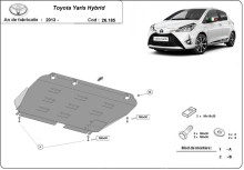 Stalowa płyta pod silnik Toyota Yaris XP150 (2013-2021)