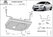 Stalowa płyta pod silnik Hyundai Solaris (2010-2018)