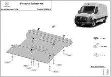 Aluminiowa płyta pod skrzynię biegów Mercedes Sprinter 4x4 (2024-2026)
