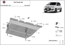 Stalowa płyta pod silnik Fiat Panda 4x4 (2011-2026)