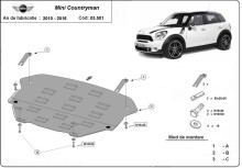 Stalowa płyta pod silnik Mini Countryman (2010-2016)