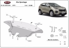 Stalowa płyta pod silnik Kia Sportage (2015-2019)