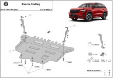 Aluminiowa płyta pod silnik Skoda Kodiaq (2024-2026)