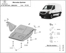 Stalowa płyta pod silnik Mercedes Sprinter (2006-2017)