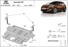 Stalowa płyta pod silnik Hyundai i30 (2011-2014)