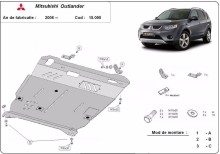 Stalowa płyta pod silnik Mitsubishi Outlander (2006-2012)