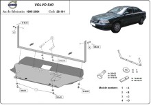 Stalowa płyta pod silnik Volvo S40 (1995-2004)