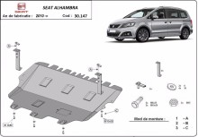Stalowa płyta pod silnik Seat Alhambra (2010-2020)