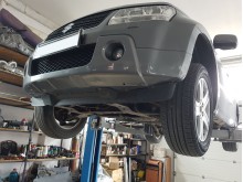 Stalowa płyta pod skrzynię biegów i reduktor Suzuki Grand Vitara 2 (2005-2019)