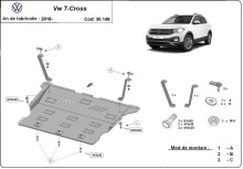 Stalowa płyta pod silnik VW T-Cross (2018-2026)