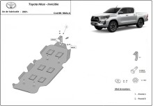 Aluminiowa płyta pod zbiornik paliwa Toyota Hilux Invincible (2021-2026)