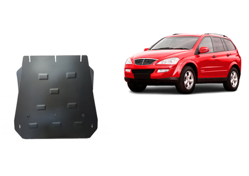 Stalowa płyta pod skrzynię biegów SsangYong Kyron (2005-2014) Stalowa płyta pod skrzynię biegów SsangYong Kyron (2005-2014)
