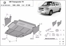Stalowa płyta pod silnik VW Transporter T4 Caravelle (1990-2003)