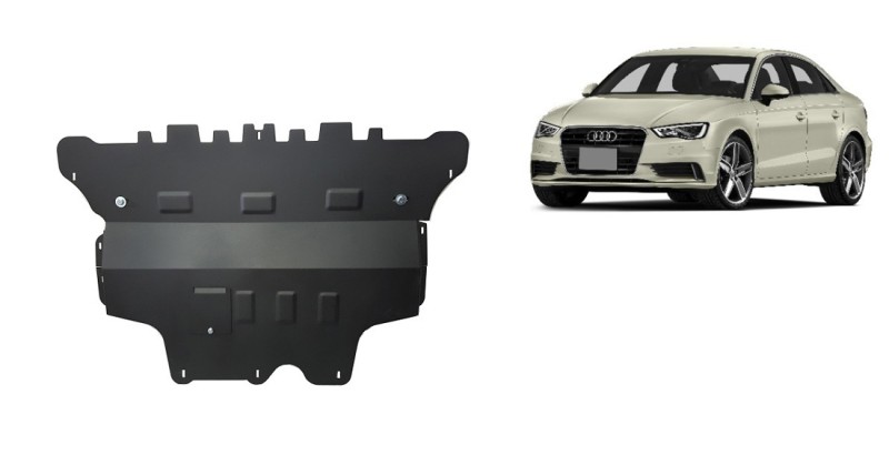 Stalowa płyta pod silnik Audi A3 (8V) - automatyczna skrzynia biegów (2012-2020)