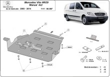 Stalowa płyta pod skrzynię biegów Mercedes Vito W639 - 2.2 D 4x2 (2003-2014)