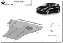 Stalowa płyta pod silnik Renault Scenic 3 (2009-2015)