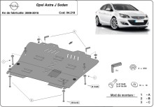 Stalowa płyta pod silnik Opel Astra J Sedan (2013-2018)