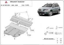 Stalowa płyta pod silnik Mitsubishi Outlander (2002-2006)