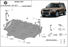 Aluminiowa płyta pod silnik Skoda Yeti (2011-2017)
