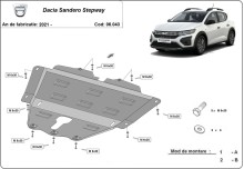 Stalowa płyta pod silnik Dacia Sandero 3 Stepway (2021-2026)