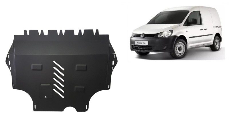 Stalowa płyta pod silnik z Webasto VW Caddy (2011-2020)