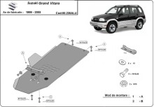 Aluminiowa płyta pod skrzynię biegów Suzuki Grand Vitara (1999-2005)