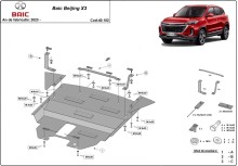 Stalowa płyta pod silnik Baic Beijing X3 (2024-2026)