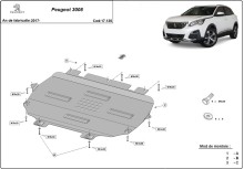 Stalowa płyta pod silnik Peugeot 3008 (2017-2026)
