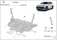 Aluminiowa płyta pod silnik VW Tayron (2018-2026)
