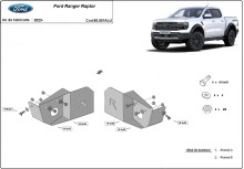 Aluminiowa płyta pod czujnik tylnego wahacza Ford Ranger Raptor (2023-2026)
