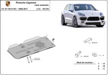 Stalowa płyta pod skrzynię biegów automatyczna Porsche Cayenne (2006-2017)