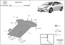 Stalowa płyta pod katalizator Toyota Prius (2019-2026)