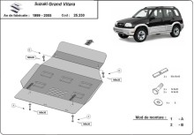 Stalowa płyta pod silnik Suzuki Grand Vitara (1999-2005)