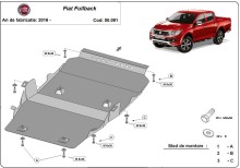 Stalowa płyta pod silnik Fiat Fullback (2016-2019)