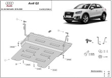 Aluminiowa płyta pod silnik Audi Q2 (2016-2020)