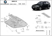 Stalowa płyta pod chłodnicę BMW X3 (2003-2010)