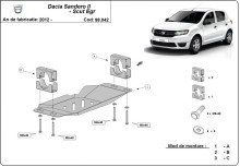 Stalowa płyta pod EGR System Start-Stop Dacia Sandero 2 (2012-2020)