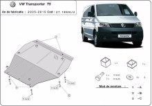Aluminiowa płyta pod silnik Volkswagen Transporter T5 Caravelle (2003-2015)