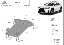 Stalowa płyta pod katalizator Lexus UX (2019-2026)