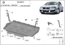 Aluminiowa płyta pod silnik Vw Golf mk5 (2004-2010)