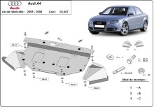 Stalowa płyta pod silnik Audi A4 B7 (2005-2008)