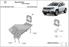Aluminiowa płyta pod EGR Dacia Duster (2021-2024)