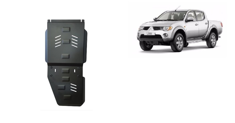 Stalowa płyta pod skrzynię biegów Mitsubishi L 200 (2005-2015)