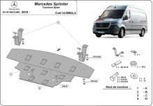 Aluminiowa płyta pod silnik Mercedes Sprinter - RWD (2018-2026)