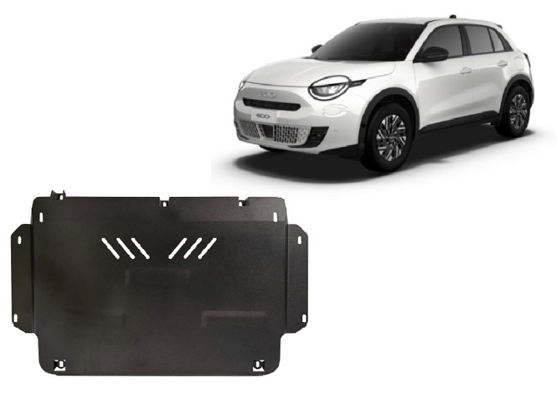 Stalowa płyta pod silnik Fiat 600 (2023-2026)