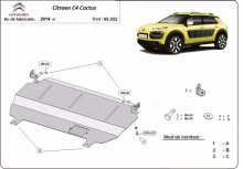 Stalowa płyta pod silnik Citroen C4 Cactus (2014-2020)