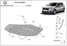 Stalowa płyta pod zbiornik paliwa Dacia Sandero (2012-2020)