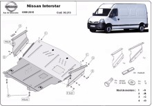 Stalowa płyta pod silnik Nissan Interstar (1998-2010)