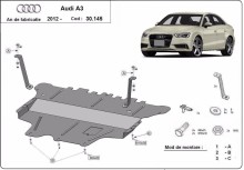 Stalowa płyta pod silnik Audi A3 (8V) (2012-2020)
