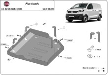 Stalowa płyta pod AdBlue Fiat Scudo (2022-2026)